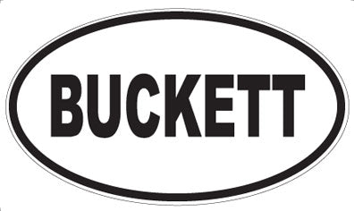 BUCKETT - Oval Magnet