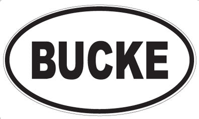 BUCKE - Oval Magnet