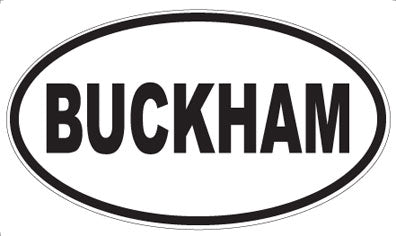 BUCKHAM - Oval Magnet