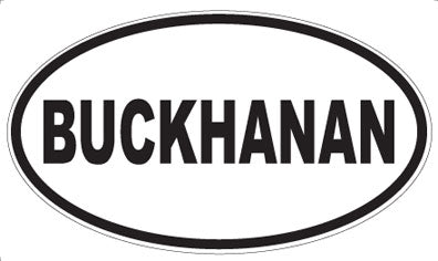 BUCKHANAN - Oval Magnet