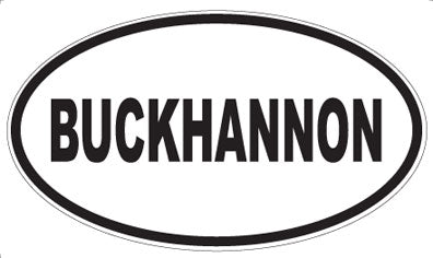 BUCKHANNON - Oval Magnet