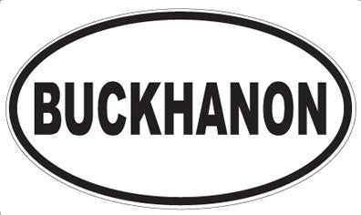 BUCKHANON - Oval Magnet