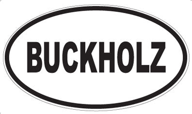 BUCKHOLZ - Oval Magnet