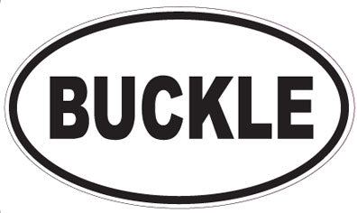 BUCKLE - Oval Sticker