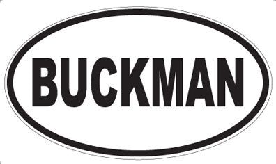 BUCKMAN - Oval Magnet
