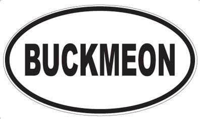 BUCKMEON - Oval Magnet
