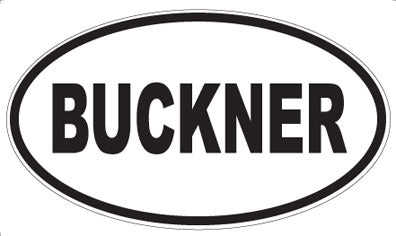 BUCKNER - Oval Magnet