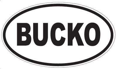 BUCKO - Oval Magnet