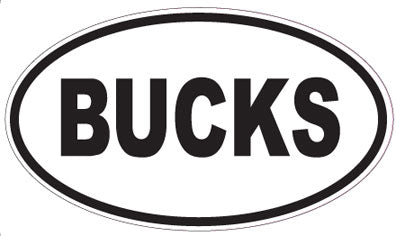 BUCKS - Oval Sticker