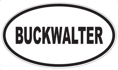 BUCKWALTER - Oval Magnet