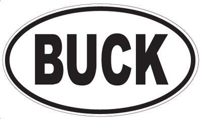 BUCK - Oval Sticker