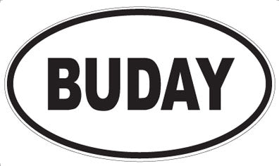 BUDAY - Oval Magnet