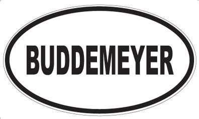 BUDDEMEYER - Oval Magnet