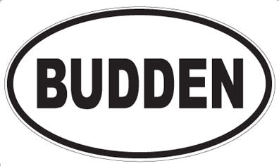 BUDDEN - Oval Magnet