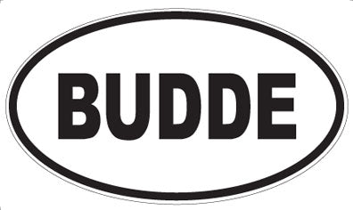 BUDDE - Oval Magnet