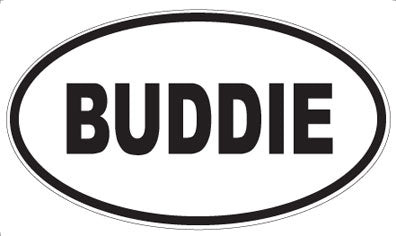 BUDDIE - Oval Magnet