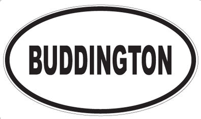 BUDDINGTON - Oval Magnet