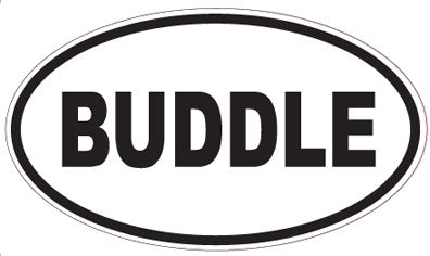 BUDDLE - Oval Sticker