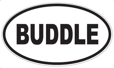 BUDDLE - Oval Magnet