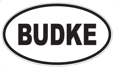 BUDKE - Oval Magnet
