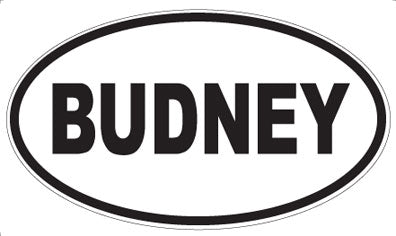 BUDNEY - Oval Magnet