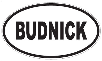 BUDNICK - Oval Magnet