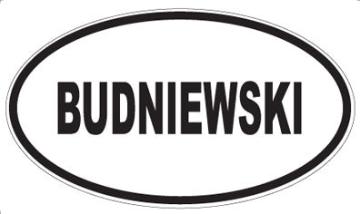 BUDNIEWSKI - Oval Magnet