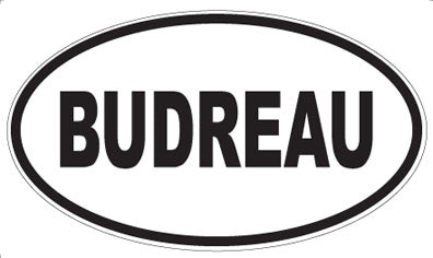 BUDREAU - Oval Magnet