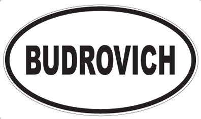 BUDROVICH - Oval Magnet