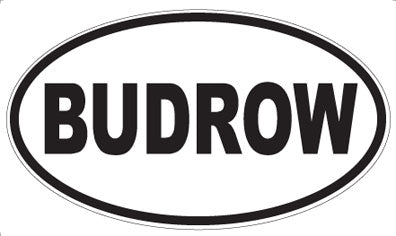 BUDROW - Oval Magnet