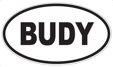 BUDY - Oval Magnet