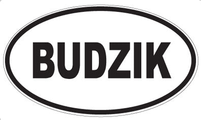 BUDZIK - Oval Magnet