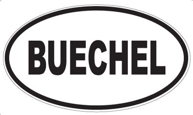 BUECHEL - Oval Magnet