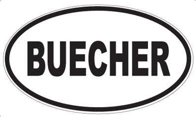 BUECHER - Oval Magnet