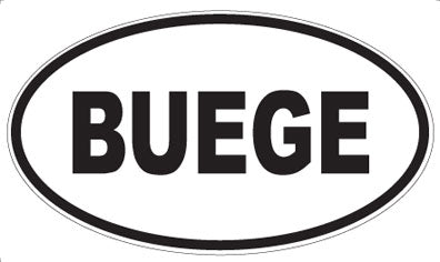 BUEGE - Oval Magnet