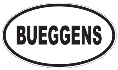 BUEGGENS - Oval Magnet
