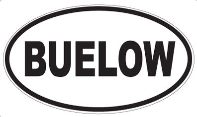 BUELOW - Oval Magnet