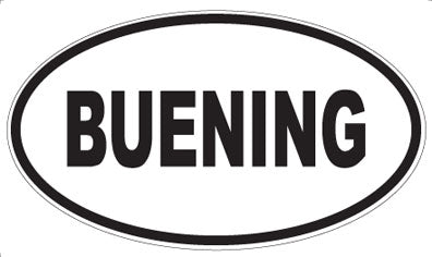 BUENING - Oval Magnet