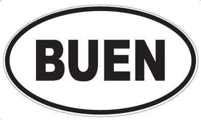 BUEN - Oval Magnet