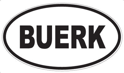 BUERK - Oval Magnet