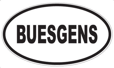 BUESGENS - Oval Magnet
