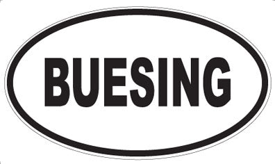 BUESING - Oval Magnet