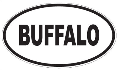 BUFFALO - Oval Magnet