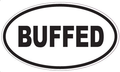 BUFFED - Oval Sticker