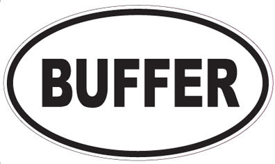 BUFFER - Oval Sticker