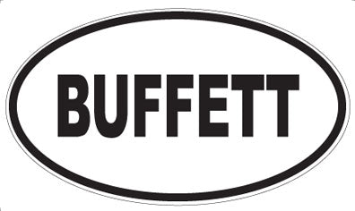BUFFETT - Oval Magnet