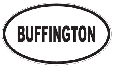BUFFINGTON - Oval Magnet