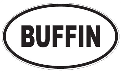 BUFFIN - Oval Magnet