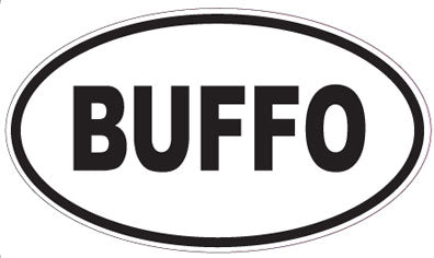 BUFFO - Oval Sticker