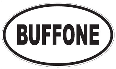 BUFFONE - Oval Magnet